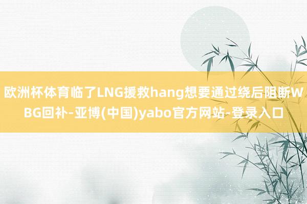 欧洲杯体育临了LNG援救hang想要通过绕后阻断WBG回补-亚博(中国)yabo官方网站-登录入口