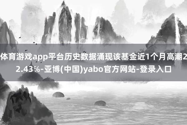 体育游戏app平台历史数据涌现该基金近1个月高潮22.43%-亚博(中国)yabo官方网站-登录入口